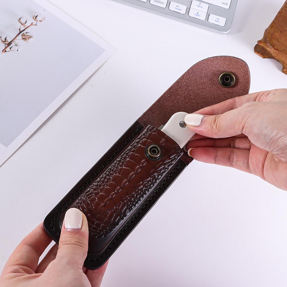 Bainha de couro de vaca para f - Edc Everyday Carry Knives avaliação e preço