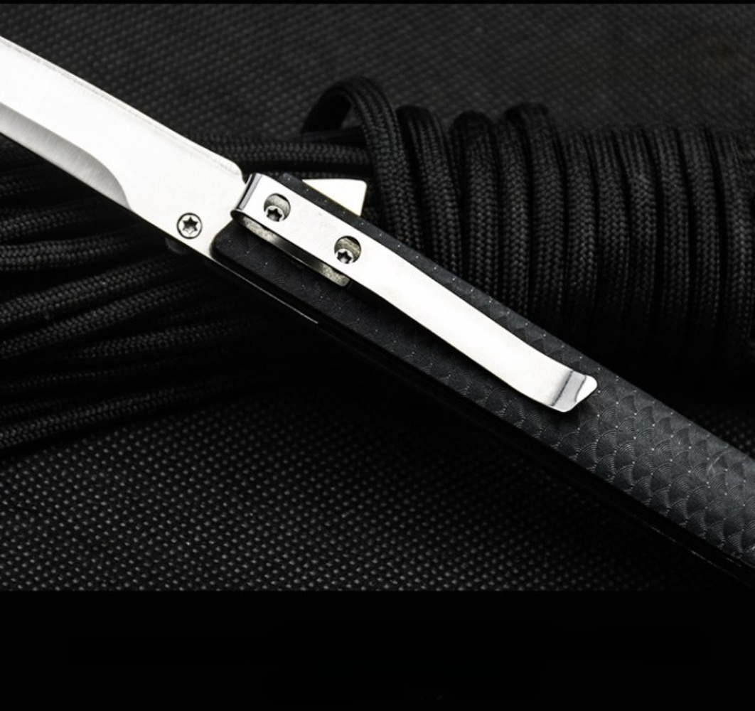 Faca de bolso dobrável 7096 Sl - Edc Carry Clip avaliação e preço